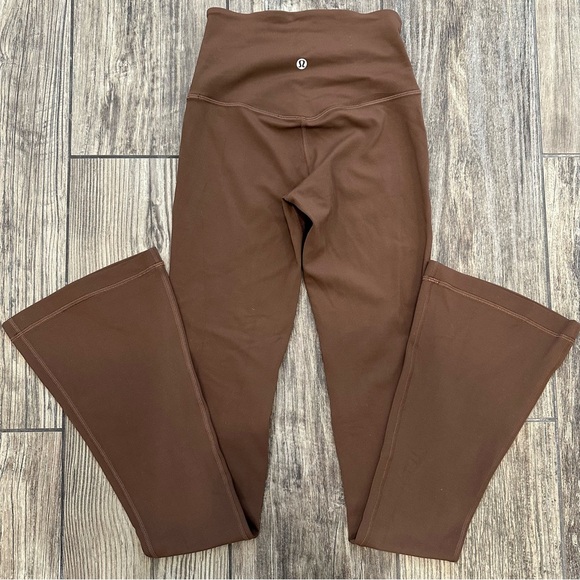 Lululemon Align High Rise Mini Flared Brown Athletic Bottoms - Picture 4 of 5